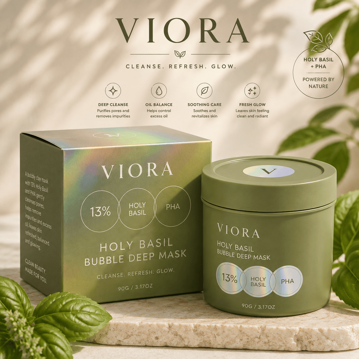 Holy Basil Bubble Mask